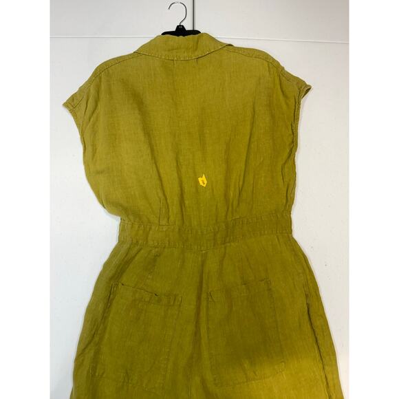 BLANKNYC Juicy Moss linen green Jumpsuit size Medium - Picture 6 of 7